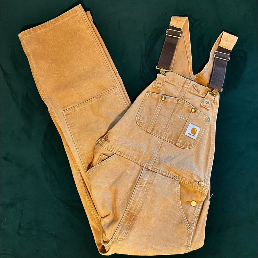 Carhartt Brown Duck Bib Overalls